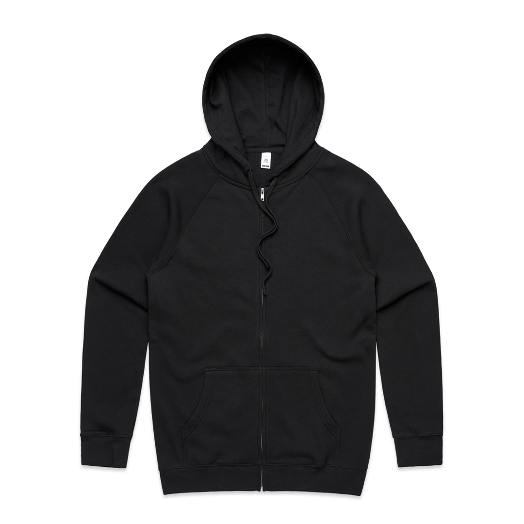 House of Uniforms The Supply Zip Hood | Mens AS Colour Black