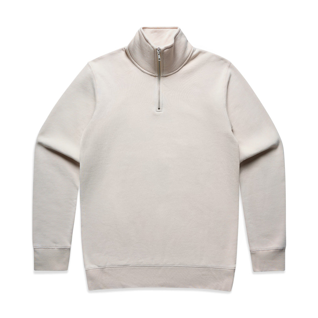House of Uniforms The Half Zip Crew | Mens | Pullover AS Colour Bone