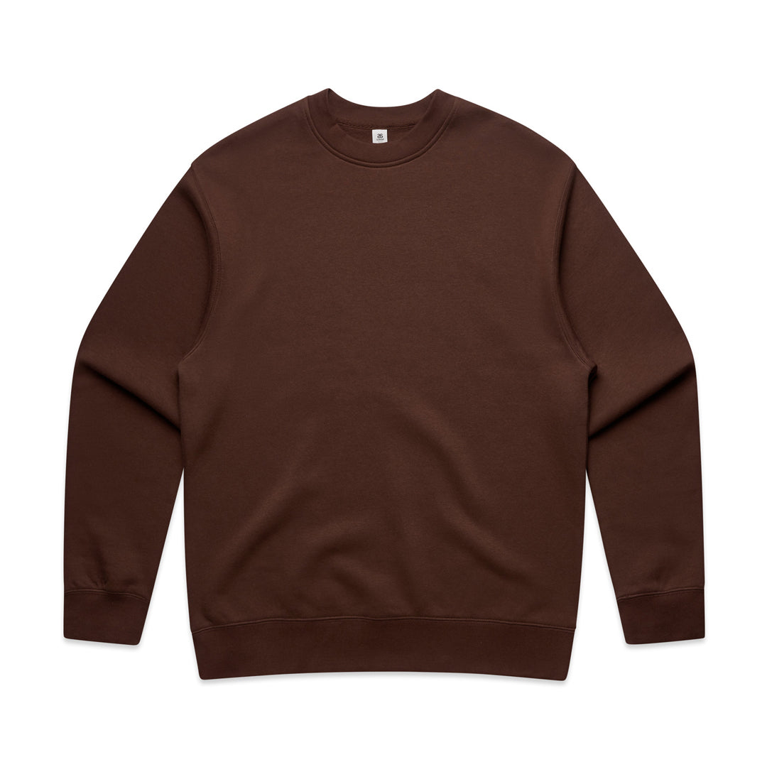 House of Uniforms The Relax Crew Jumper | Mens AS Colour Chestnut-as