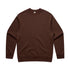 House of Uniforms The Relax Crew Jumper | Mens AS Colour Chestnut-as