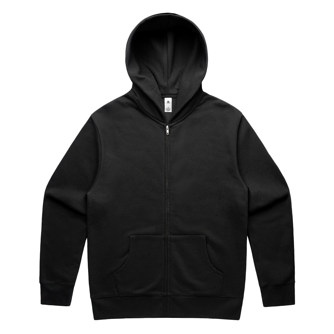 House of Uniforms The Relax Zip Through Hoodie | Adults AS Colour Black