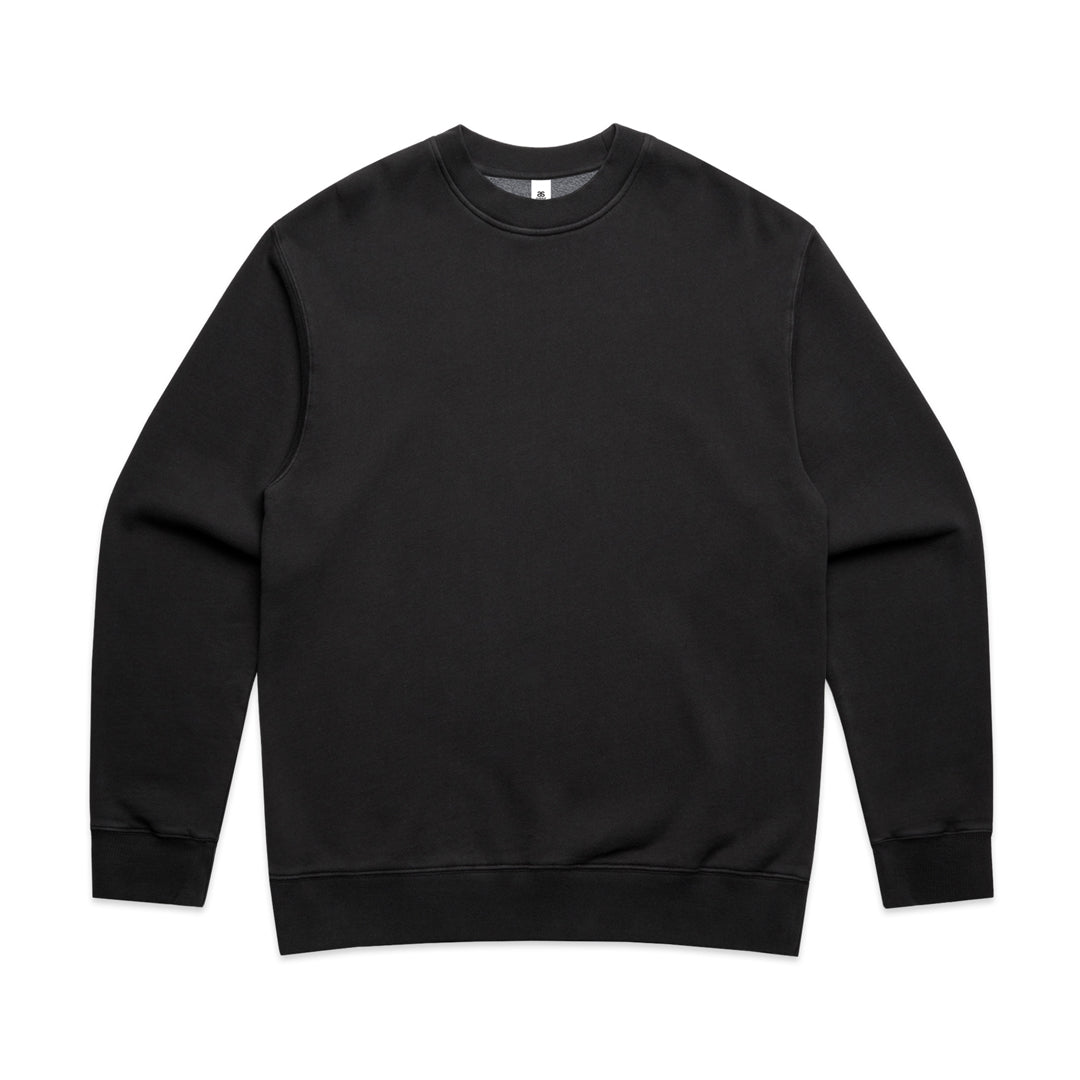 House of Uniforms The Relax Faded Crew Jumper | Adults AS Colour Black