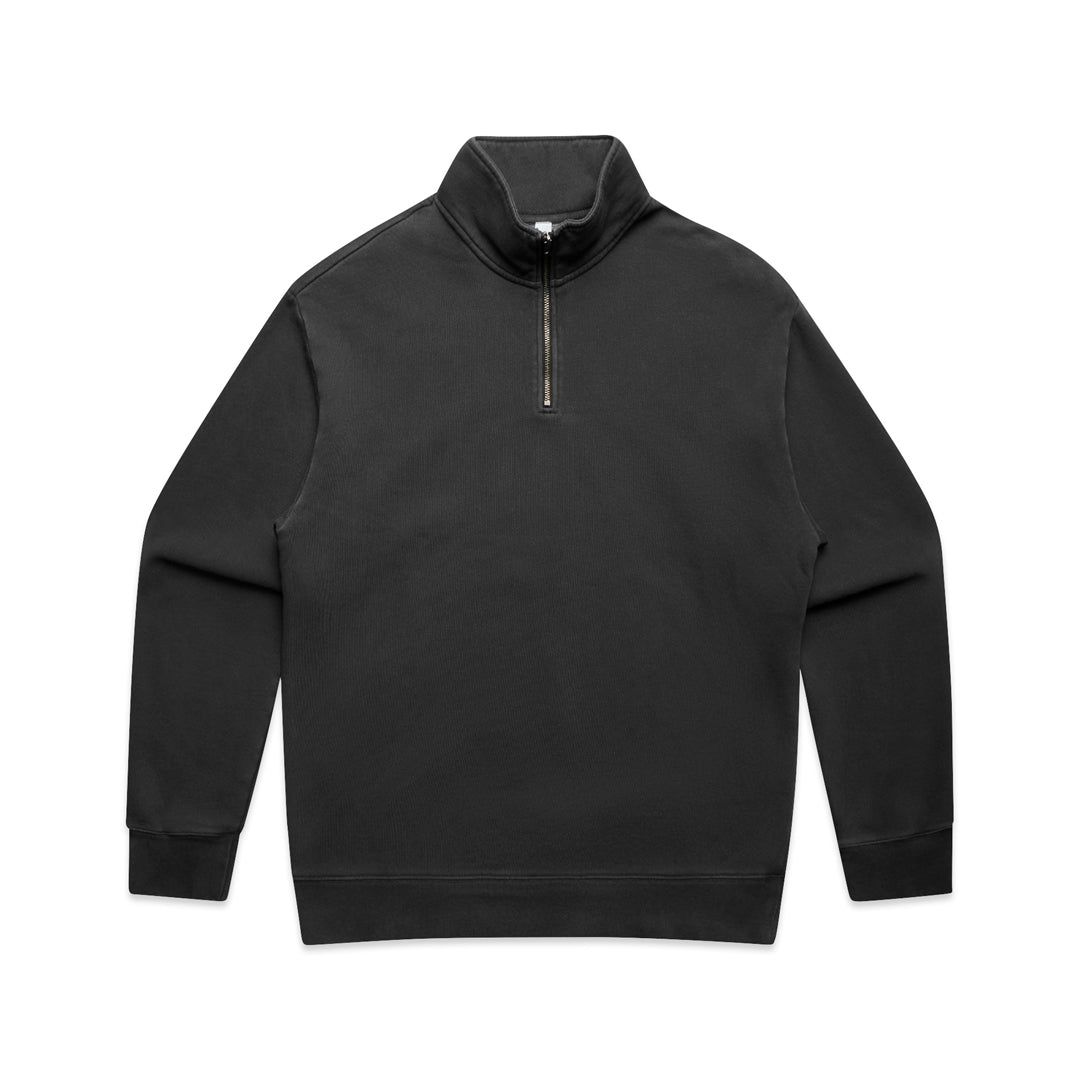 House of Uniforms The Relax Faded Half Zip Jumper | Adults AS Colour Black