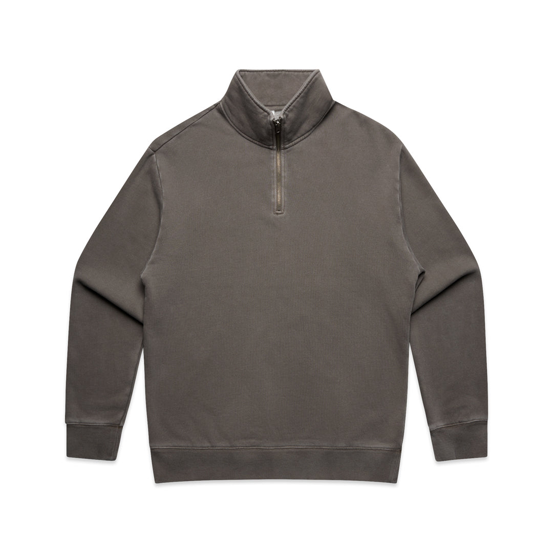 House of Uniforms The Relax Faded Half Zip Jumper | Adults AS Colour Grey