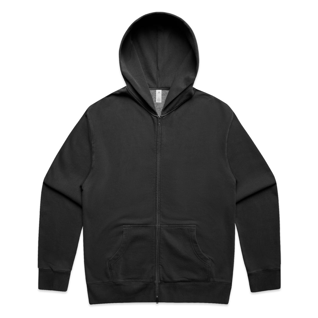 House of Uniforms The Relax Faded Zip Hood | Adults AS Colour Black