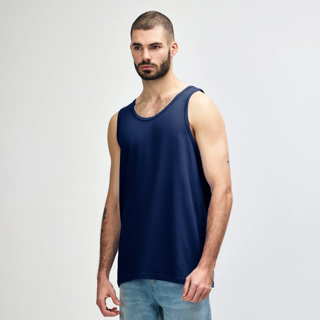 Gildan The Heavy Cotton Tank | Adults Navy Shirts & Tops