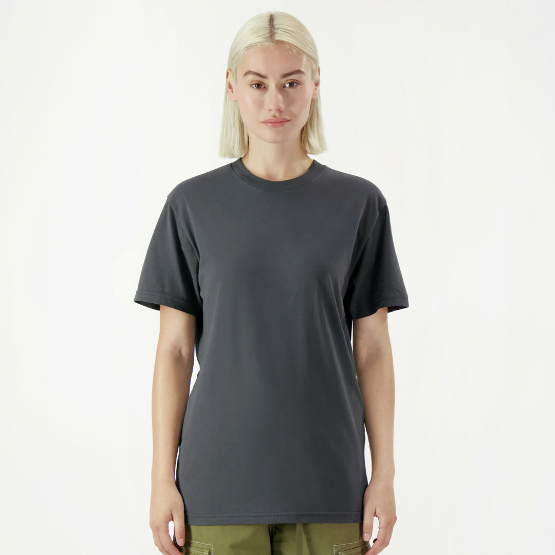 House of Uniforms The Sueded Tee | Adults American Apparel Asphalt