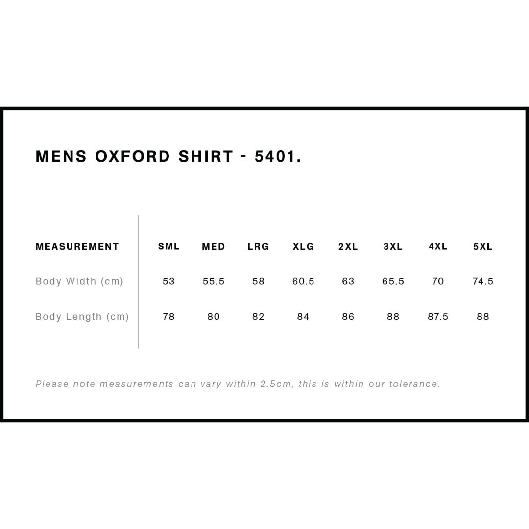 House of Uniforms The Oxford Shirt | Long Sleeve | Mens AS Colour 