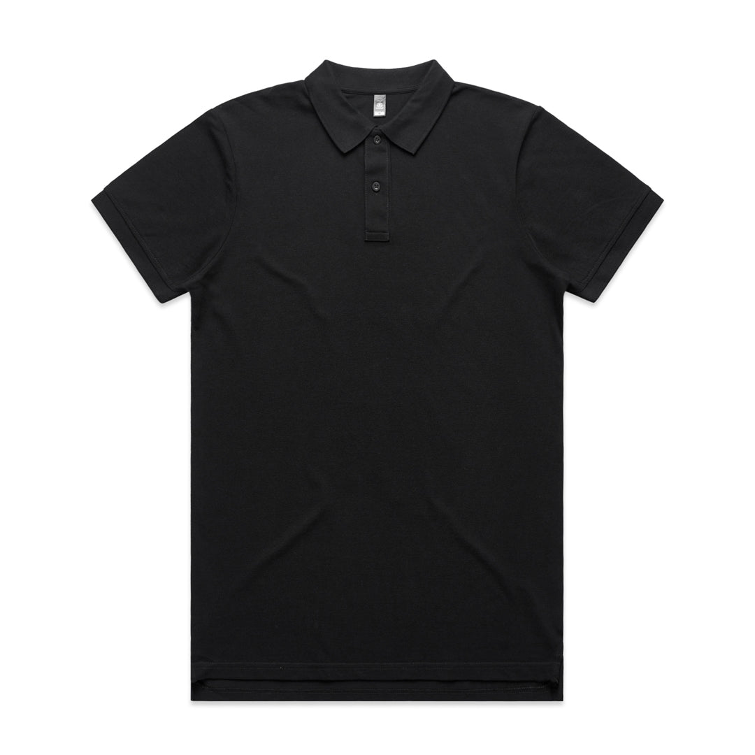 House of Uniforms The Pique Polo | Mens | Short Sleeve AS Colour Black