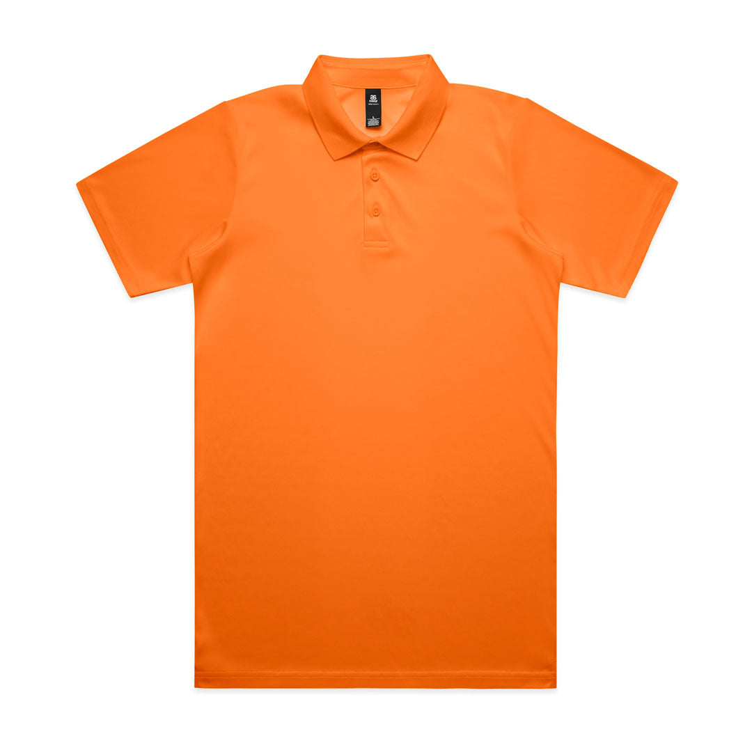 House of Uniforms The Work Safety Hi Vis Polo | Mens | Short Sleeve AS Colour Hi Vis Orange