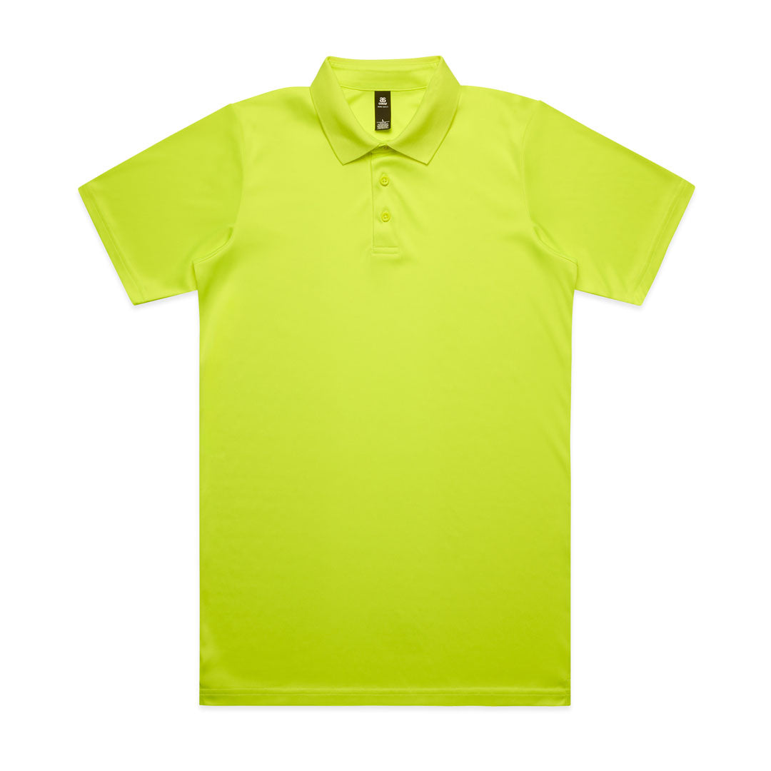 House of Uniforms The Work Safety Hi Vis Polo | Mens | Short Sleeve AS Colour Hi Vis Yellow