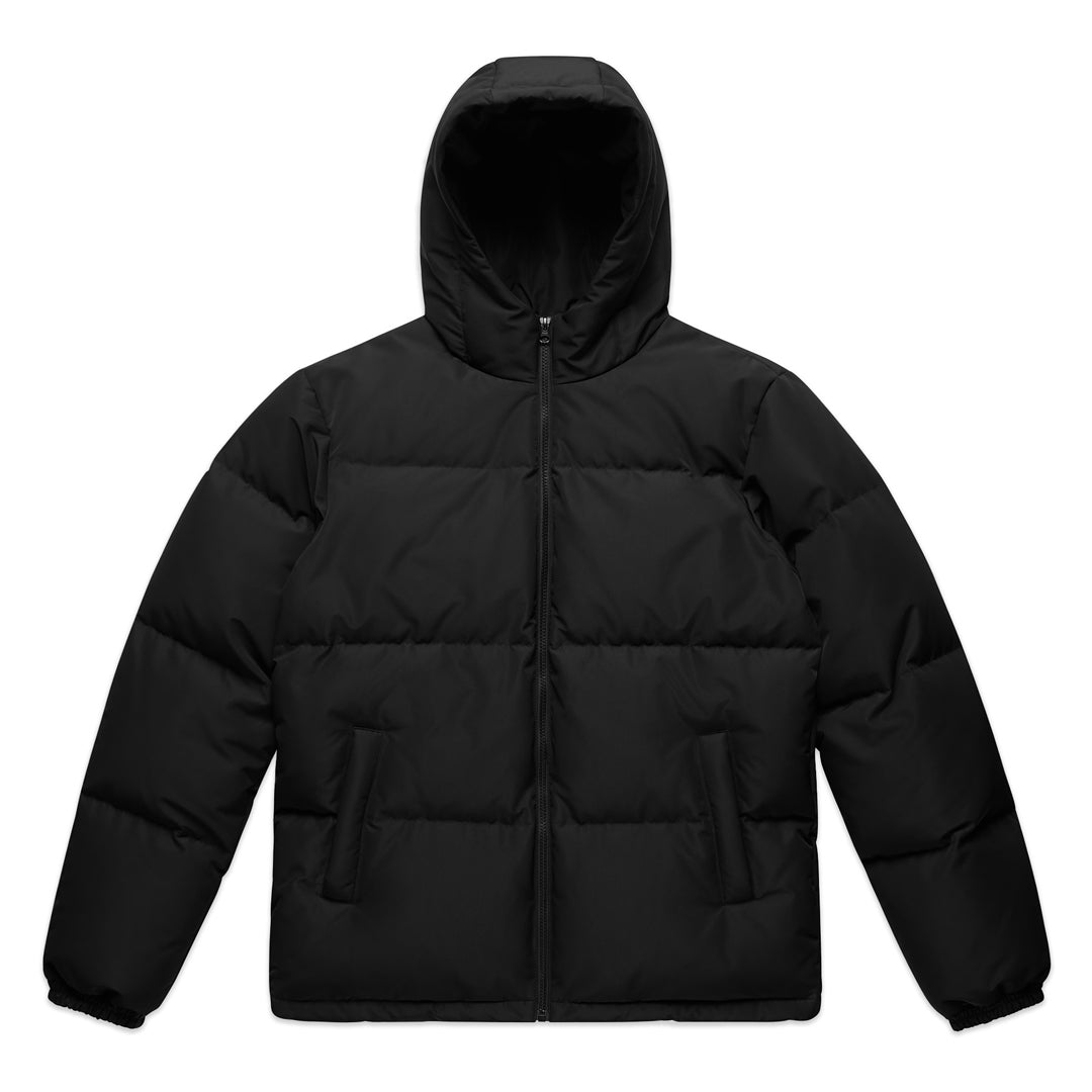 House of Uniforms The Hooded Puffer Jacket | Mens AS Colour Black