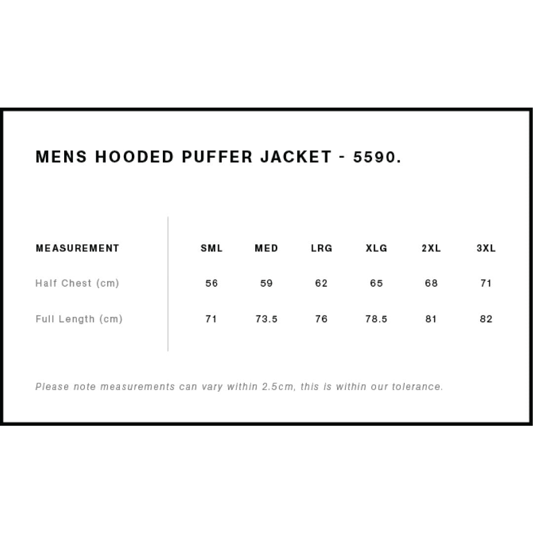 House of Uniforms The Hooded Puffer Jacket | Mens AS Colour 