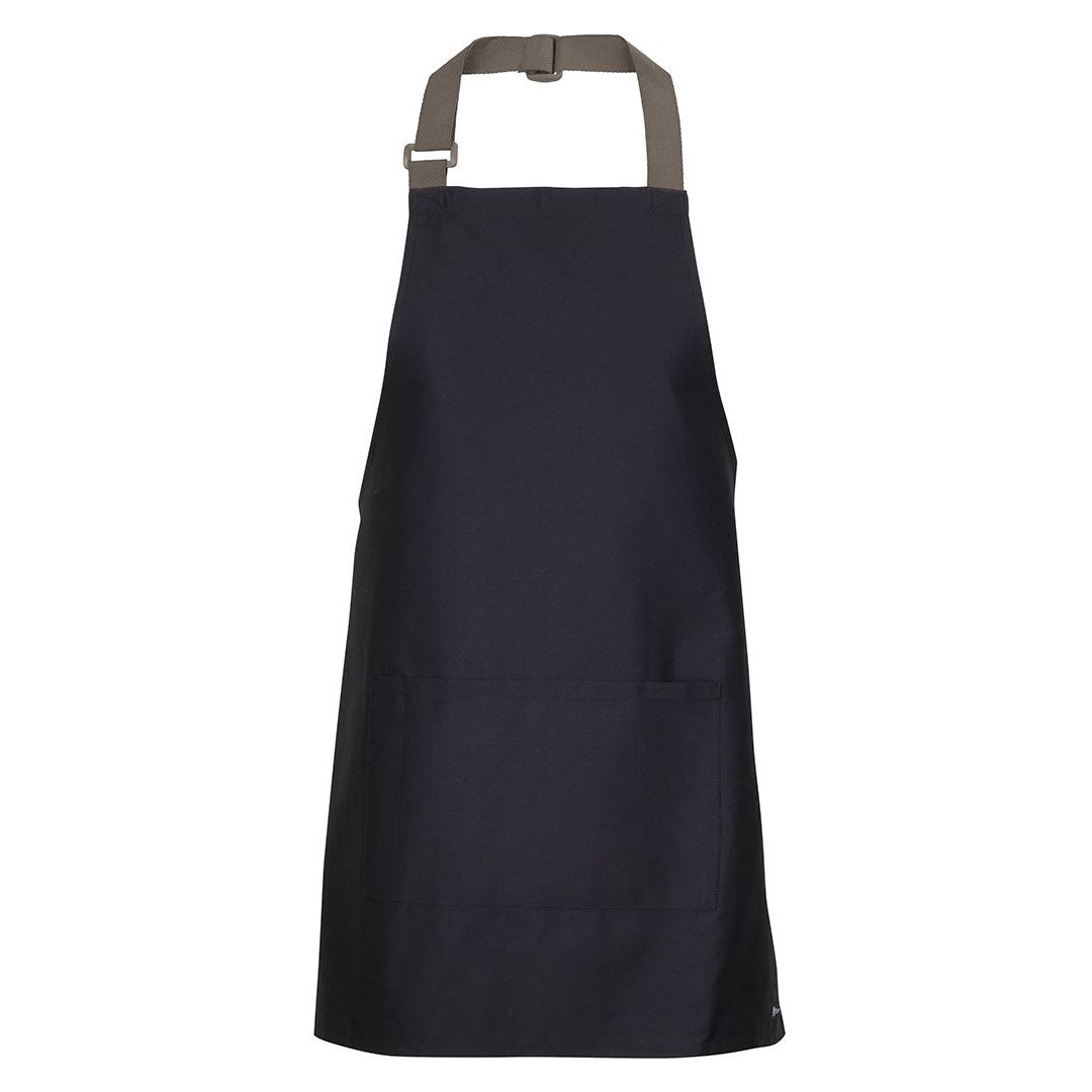 House of Uniforms The Coloured Strap Apron | Adults Jbs Wear Black/Latte