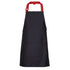 House of Uniforms The Coloured Strap Apron | Adults Jbs Wear Black/Red