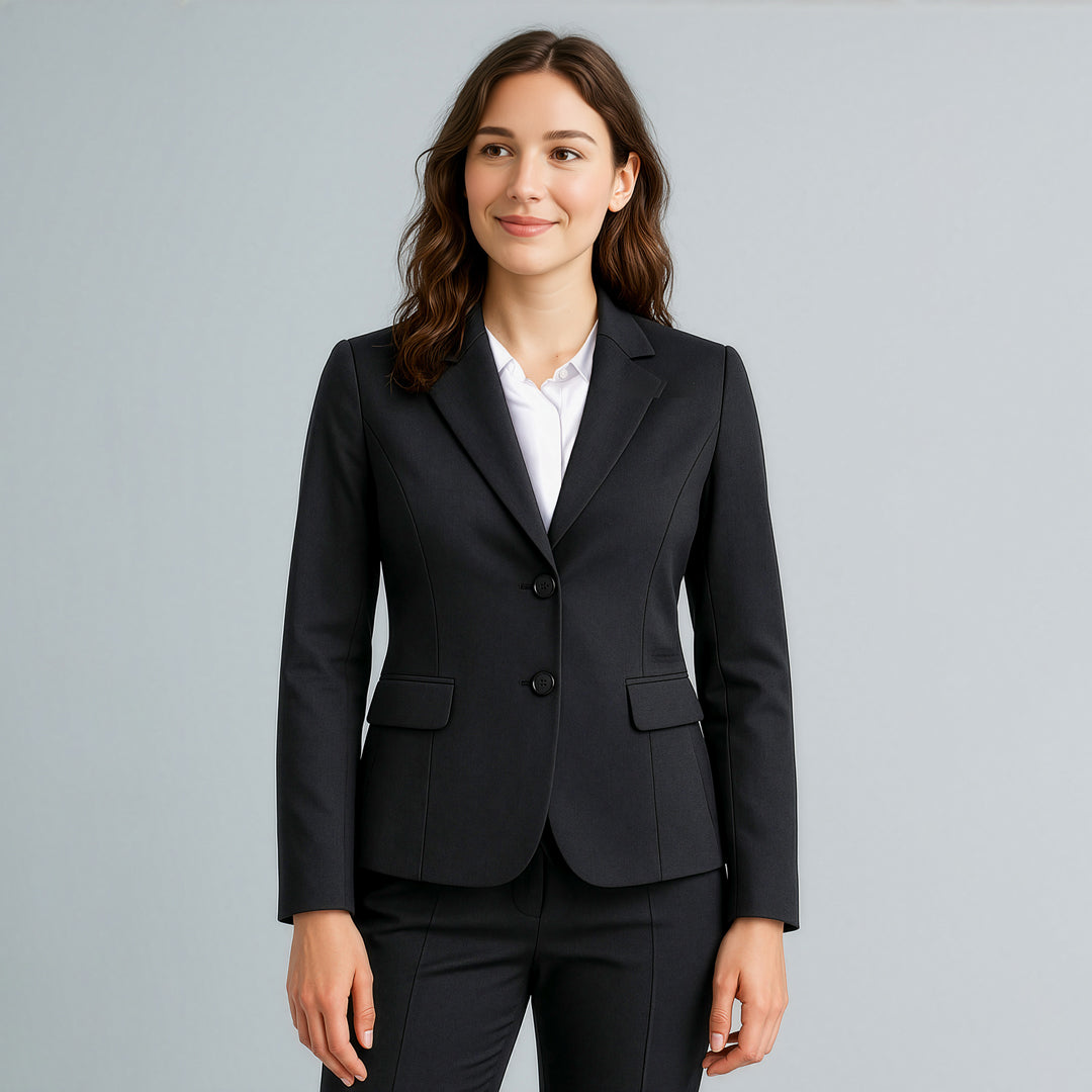 Biz Corporates The Cool Stretch 2 Button Jacket | Ladies | Mid Length Coats & Jackets
