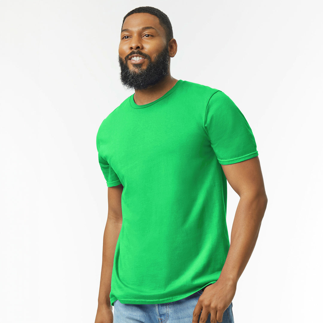 House of Uniforms The Softstyle Crew Neck Tee | Adults Gildan Irish Green