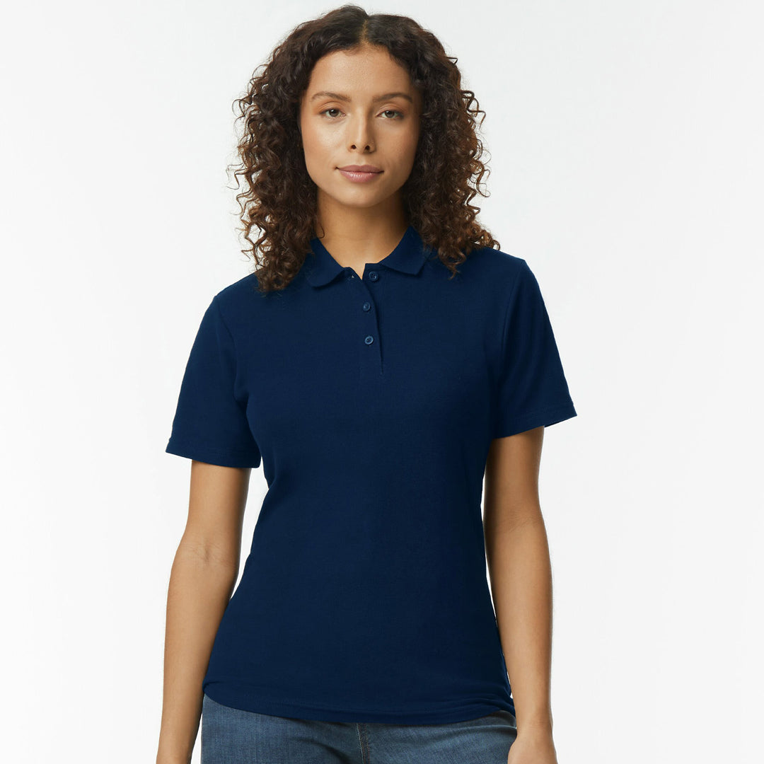 House of Uniforms The Softstyle Polo | Ladies Gildan Navy