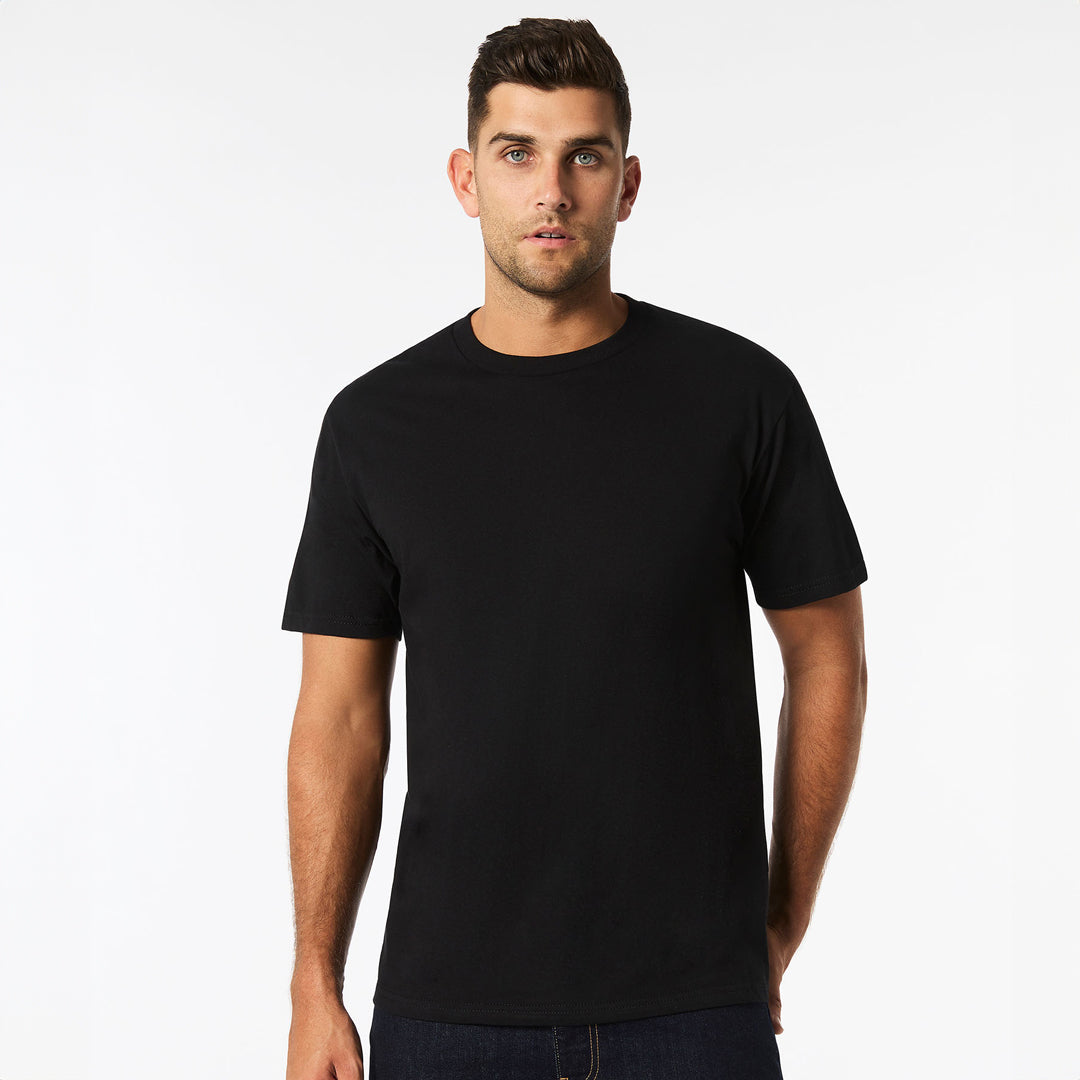 House of Uniforms The Mid Weight Cotton Tee | Adults Gildan Black