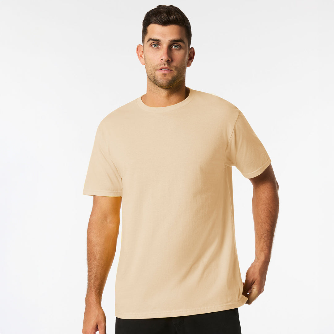 House of Uniforms The Mid Weight Cotton Tee | Adults Gildan Sand