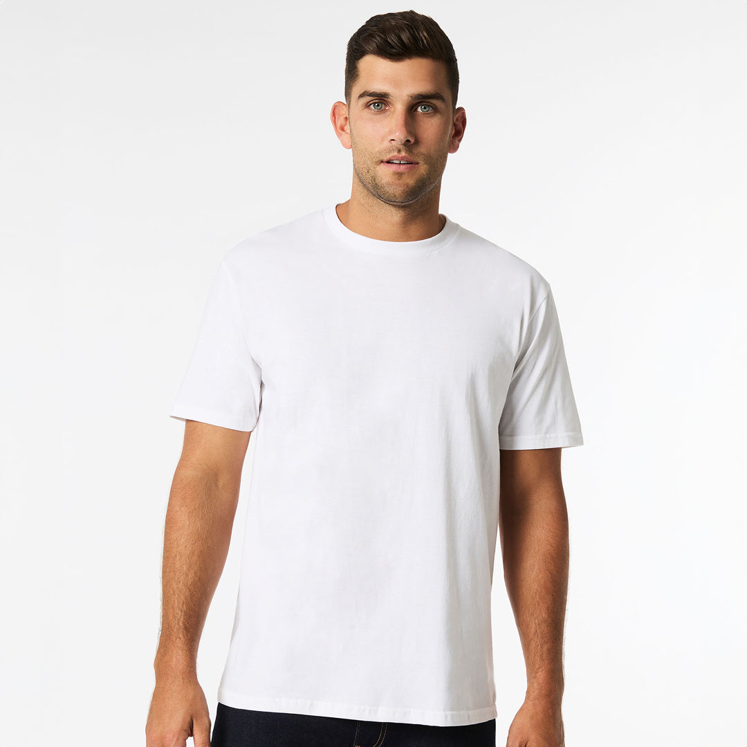 House of Uniforms The Mid Weight Cotton Tee | Adults Gildan White