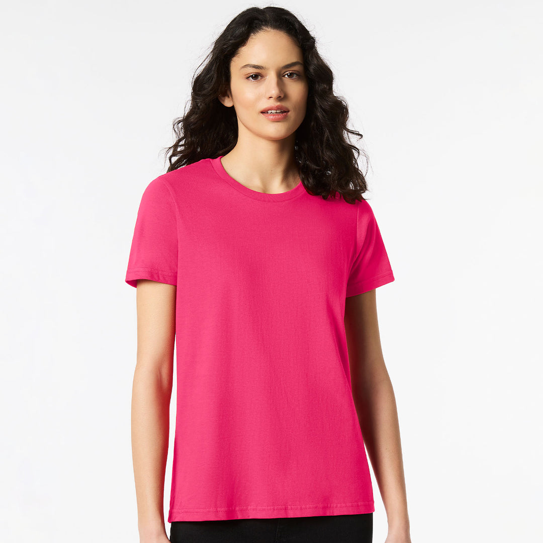 House of Uniforms The Mid Weight Cotton Tee | Ladies Gildan Heliconia