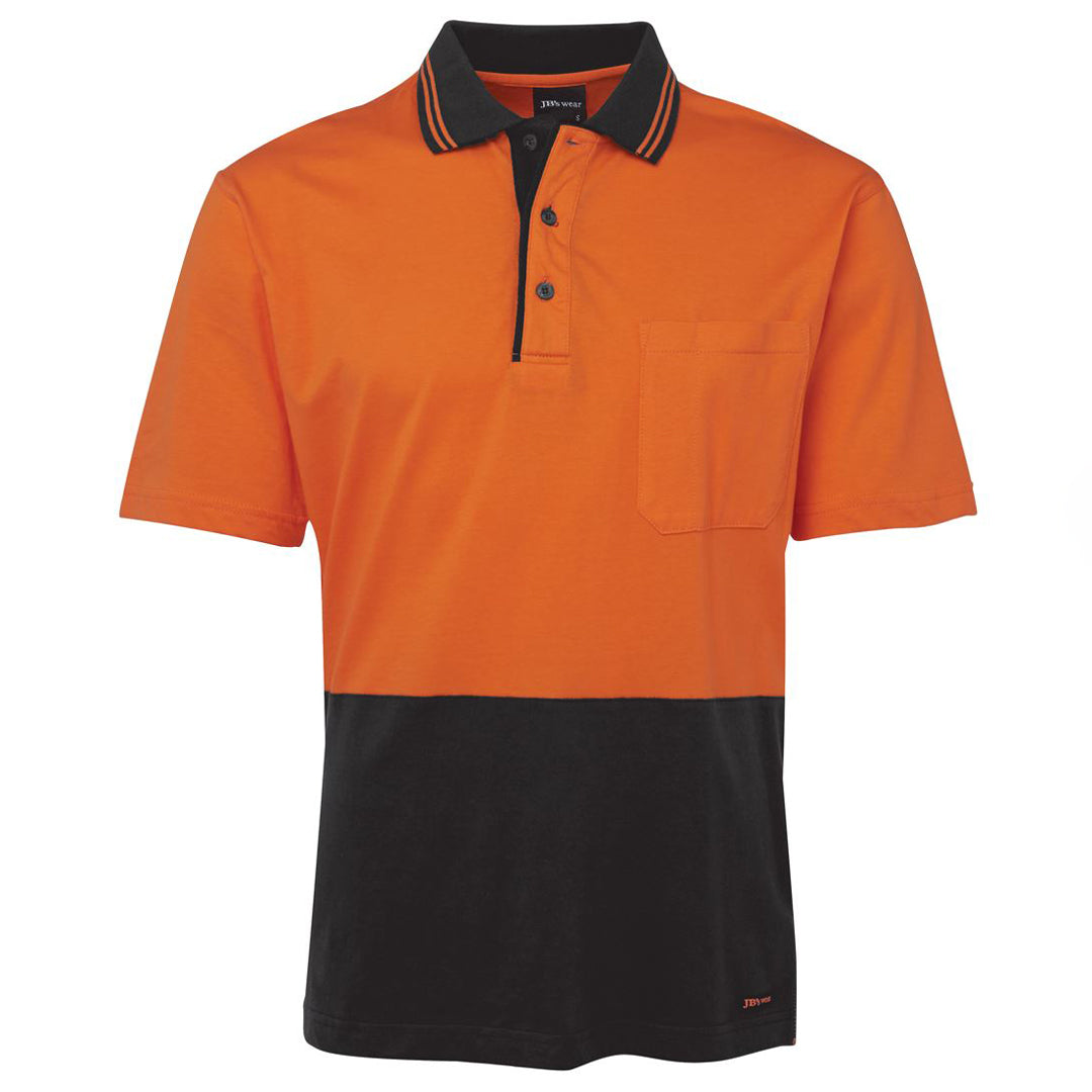 The Hi Vis Cotton Contrast Polo | Short Sleeve | Adults