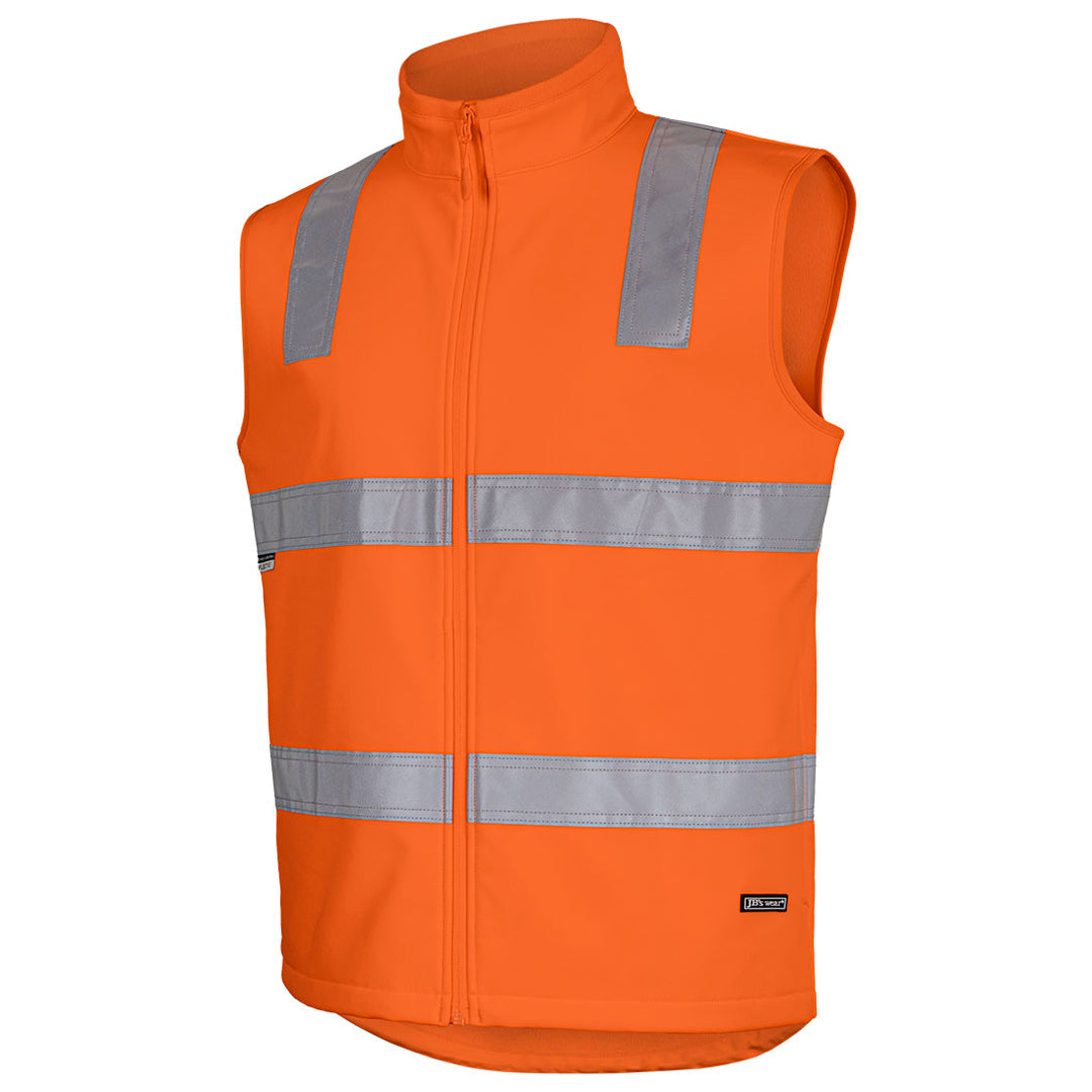 Jbs Wear The Hi Vis Soft Shell Vest | Day Night | Adults Orange Work Safety Protective Gear