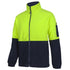 Jbs Wear The Full Zip Hi Vis Polar Fleece Jumper | Adults Lime/Navy Outerwear