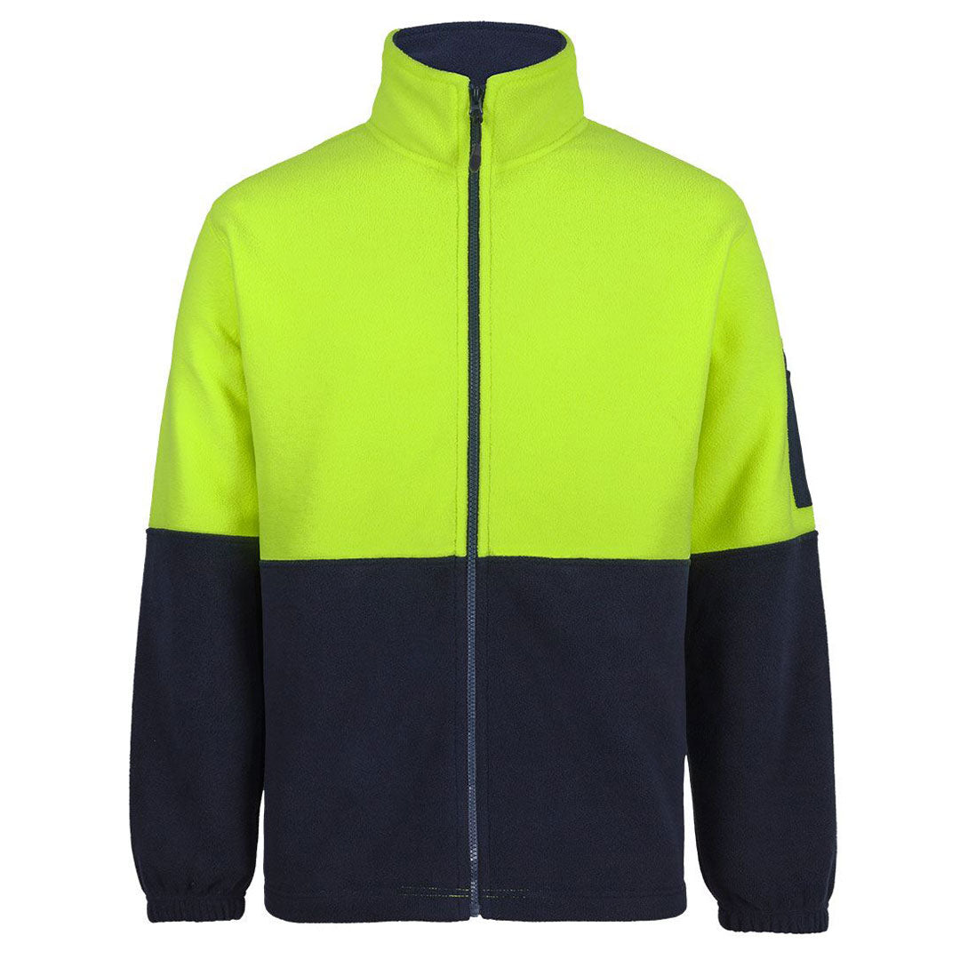 Jbs Wear The Full Zip Hi Vis Polar Fleece Jumper | Adults Outerwear