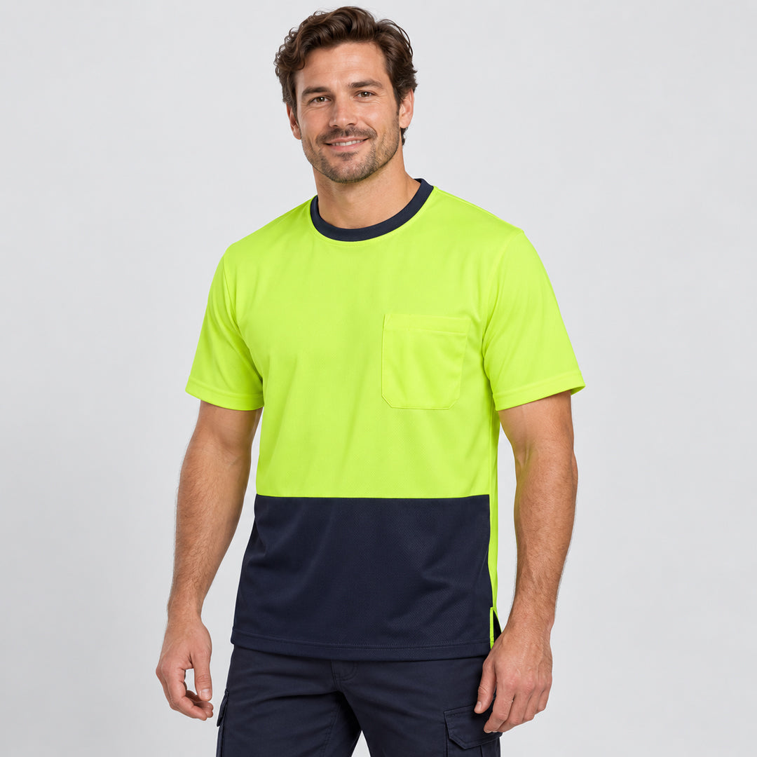 Jbs Wear The Hi Vis Cool Dry Tee Shirt | Short Sleeve | Adults Work Safety Protective Gear