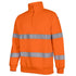 Jbs Wear The Hi Vis Day / Night Biomotion Half Zip Fleece Jumper | Adults Orange Work Safety Protective Gear