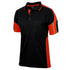House of Uniforms The Street Panel Polo | Adults | Short Sleeve Jbs Wear Black/Orange