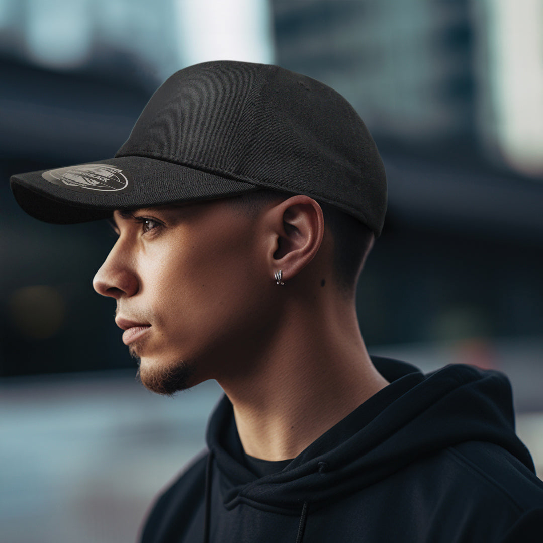 House of Uniforms The Staple Cap | 6 Panel Legend Black