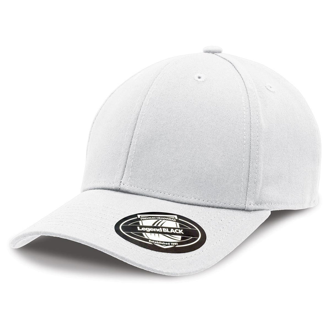 House of Uniforms The Staple Cap | 6 Panel Legend Black White