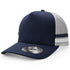 House of Uniforms The Striped Trucker Cap Legend Navy/Silver/White