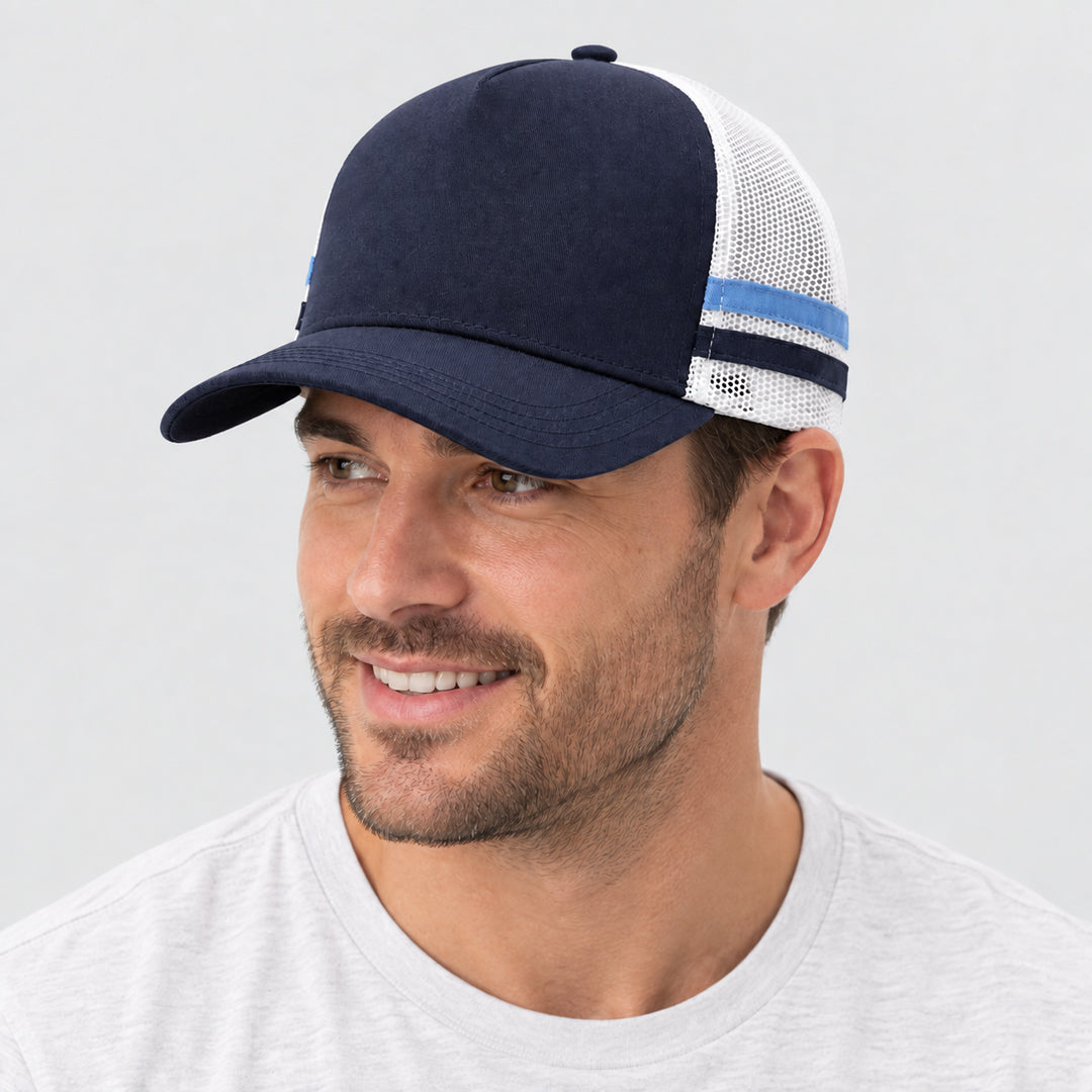Legend Black The Striped Trucker Cap Hats