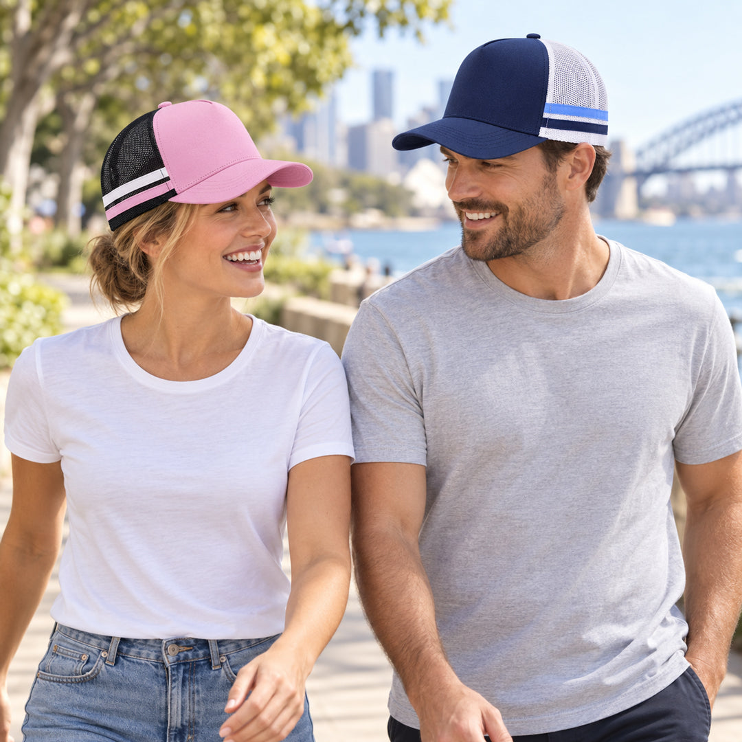 The Striped Trucker Cap