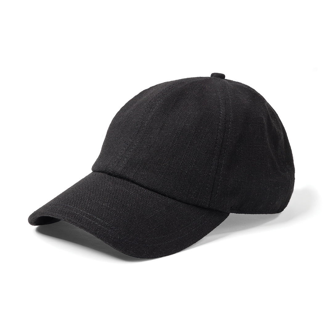 House of Uniforms The Lennox Linen Cap Legend Black Black