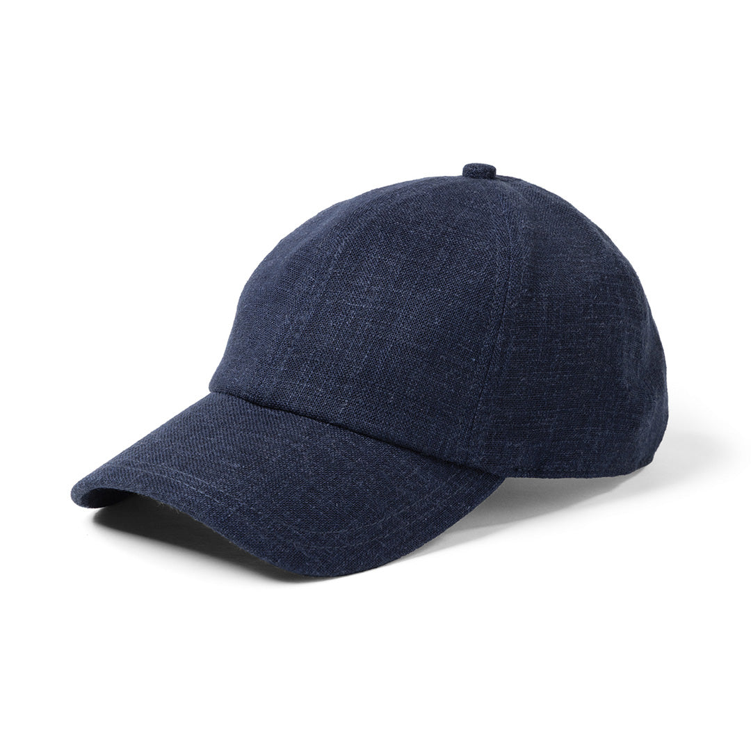 House of Uniforms The Lennox Linen Cap Legend Black Navy