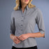 House of Uniforms The Glendale Shirt | Ladies | Slim Fit | Short and 3/4 Sleeve John Kevin Black