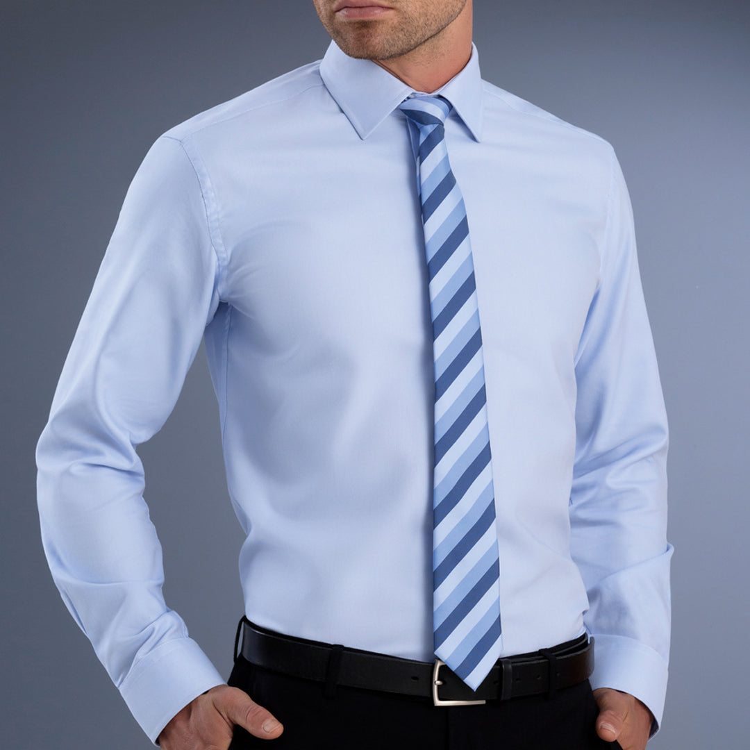 House of Uniforms The Oregon Shirt | Mens | Slim fit | Short and Long Sleeve John Kevin Sky