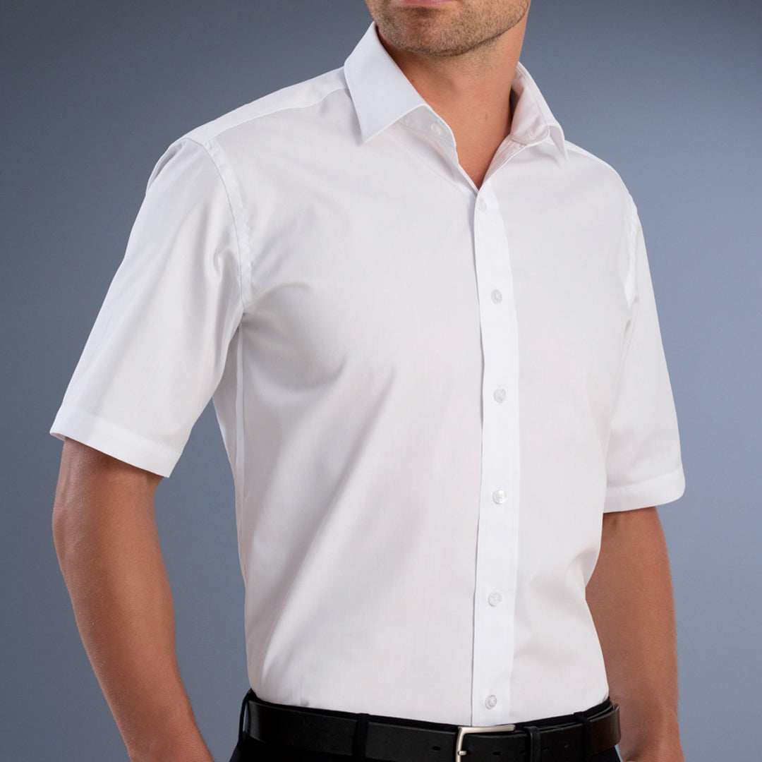 House of Uniforms The Dublin Shirt | Mens | Slim fit | Short and Long Sleeve John Kevin White