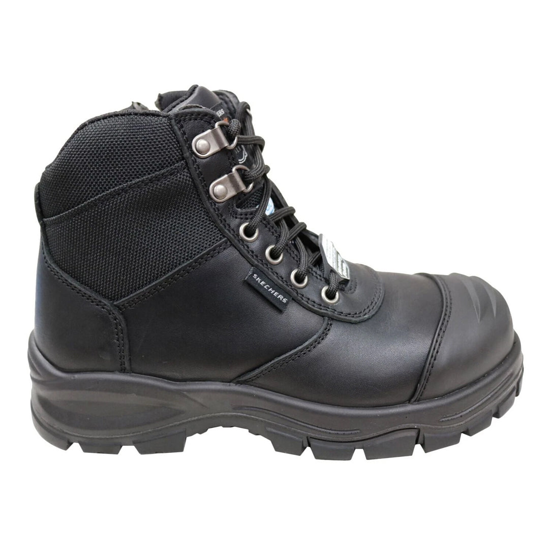 House of Uniforms The SKX Composite Toe Work Boot | Mens Skechers Footwear Black