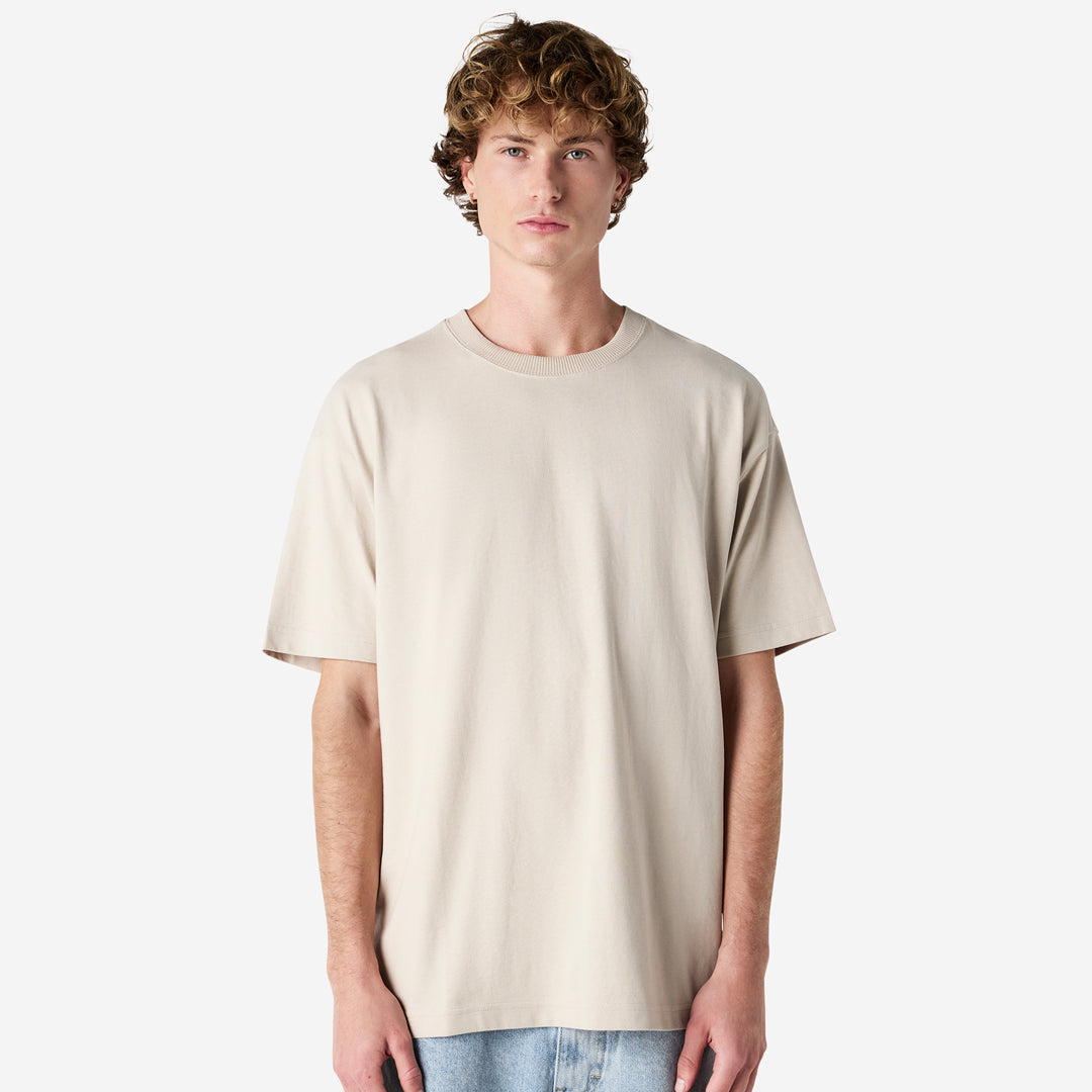 House of Uniforms The Super Heavy Weight Tee | Adults | Short Sleeve American Apparel Bone