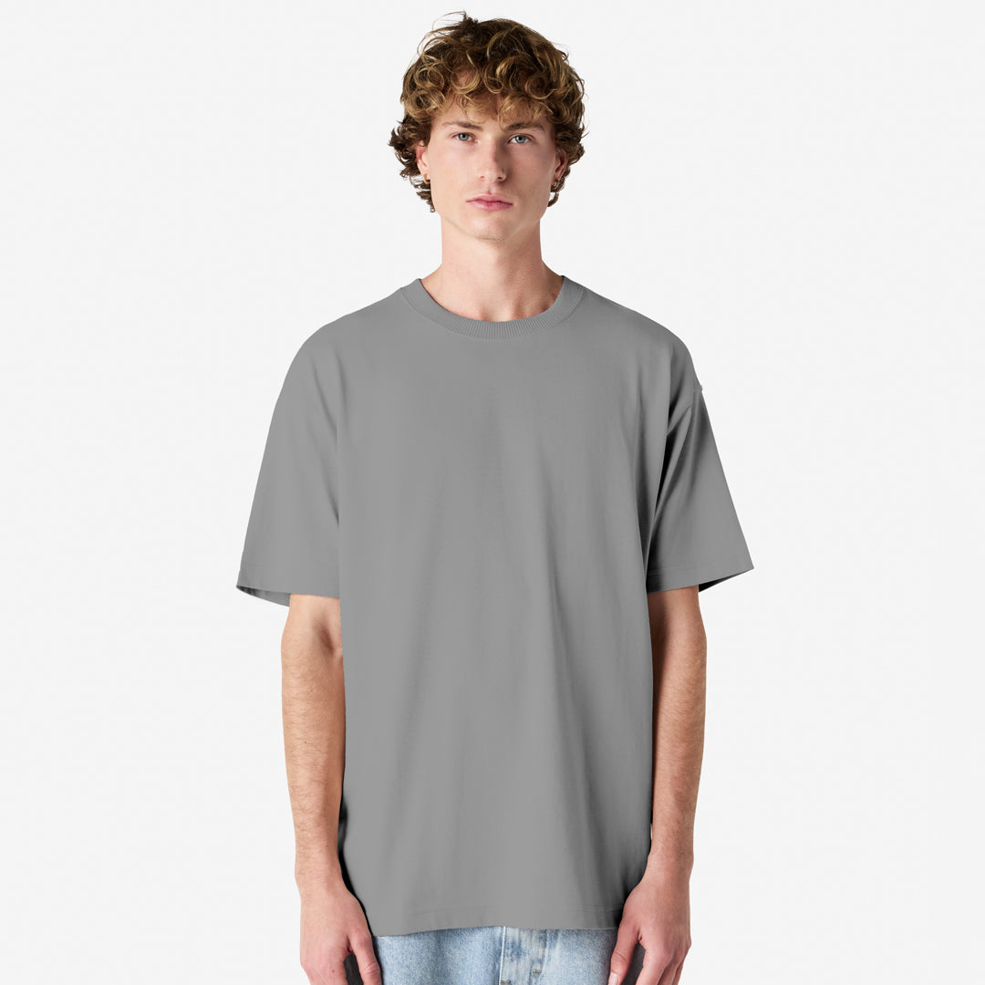 House of Uniforms The Super Heavy Weight Tee | Adults | Short Sleeve American Apparel Grey