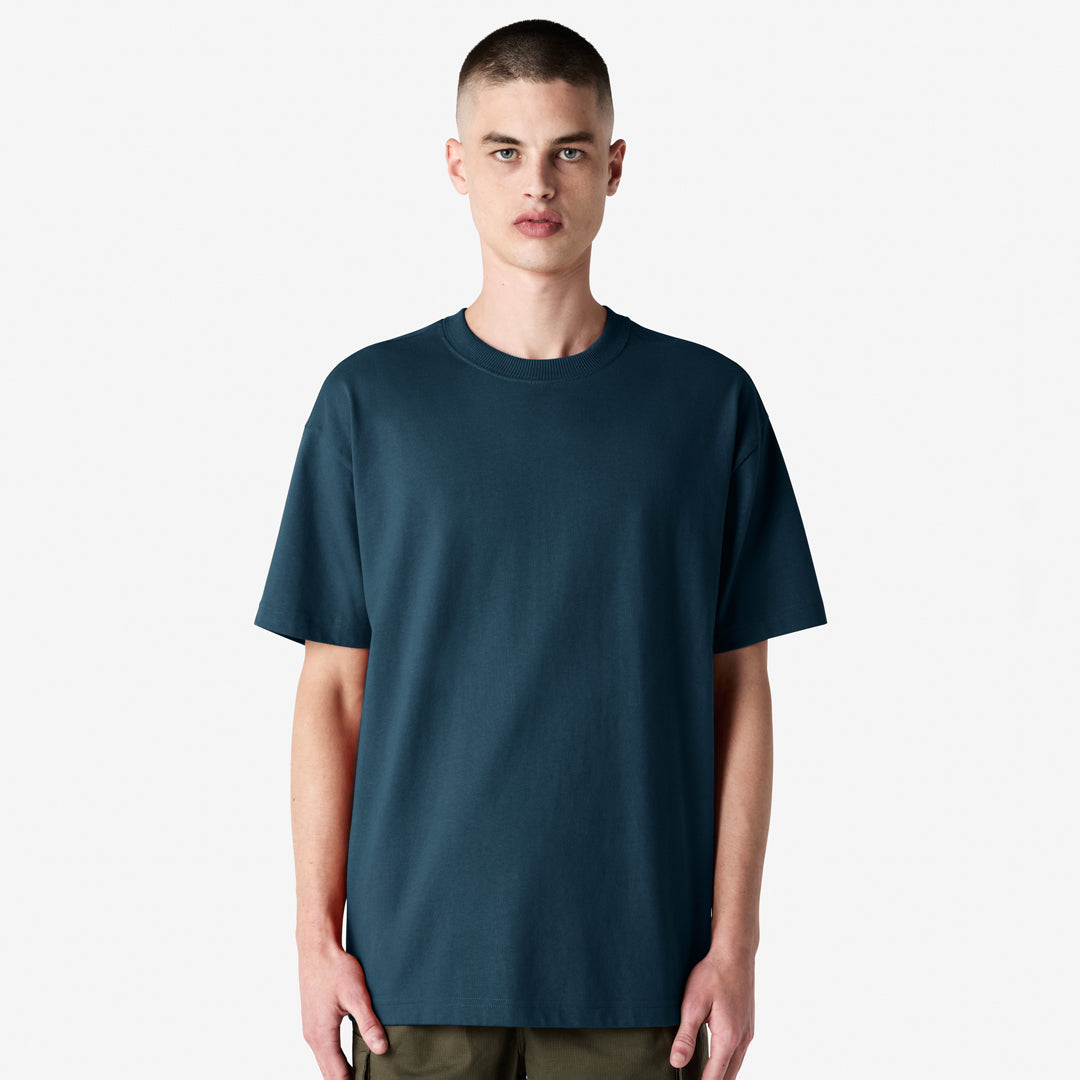 House of Uniforms The Super Heavy Weight Tee | Adults | Short Sleeve American Apparel Sea Blue