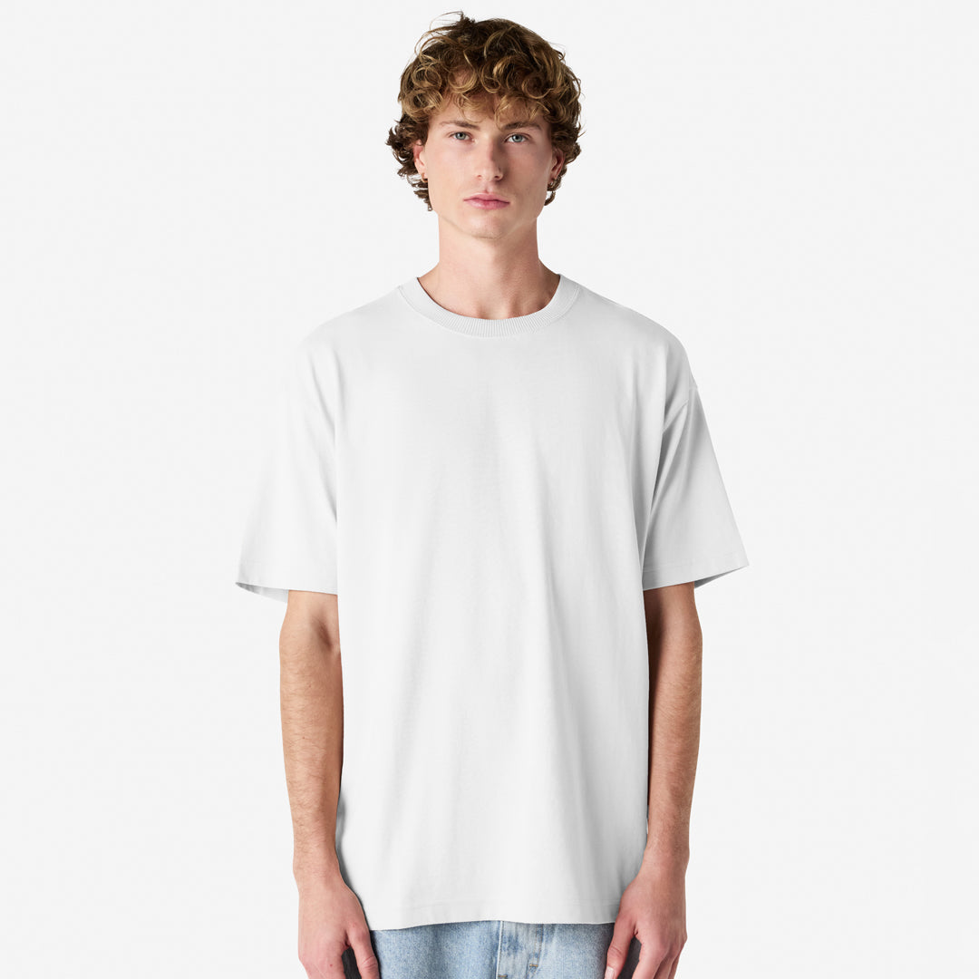 House of Uniforms The Super Heavy Weight Tee | Adults | Short Sleeve American Apparel White