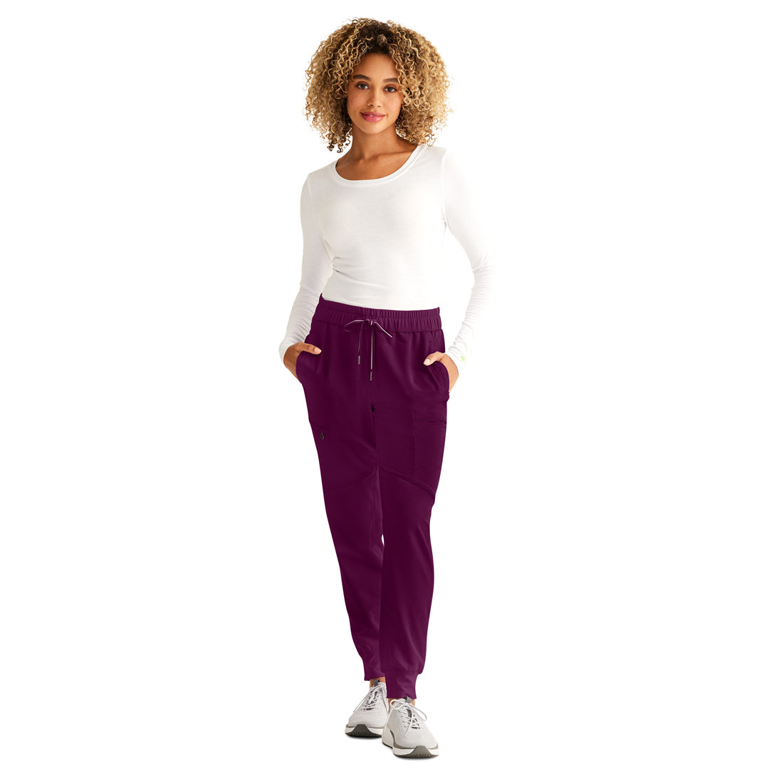 House of Uniforms The Naya Jogger Pant | Ladies Healing Hands Wine