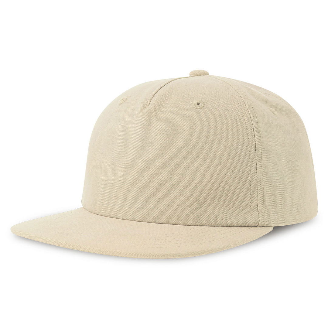 House of Uniforms The Cruz Organic Cotton Flat Peak Cap | Atlantis Atlantis Headwear Khaki-as